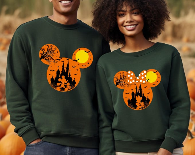 Halloween Disney Sweatshirt, Disneyland Halloween Sweater, Family Matching Halloween Hoodie, Disney Trip for Halloween, Halloween Costume