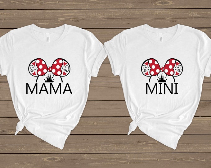 Disney Mama And Mini Valentine Shirts, Mothers Day Gift, Disneyworld Vacation Tshirt