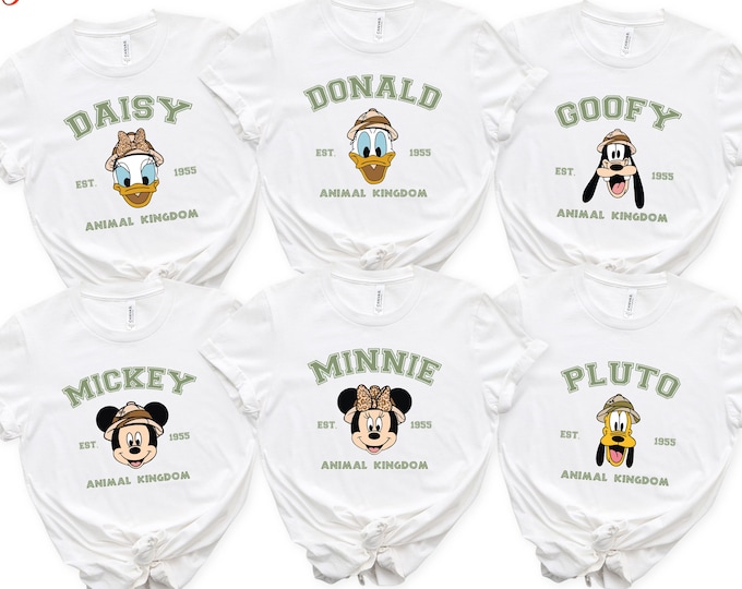 Disney Animal Kingdom Shirt, Family Wildlife Tshirt, Disney Characters Safari Tee, Family Vacation 2026