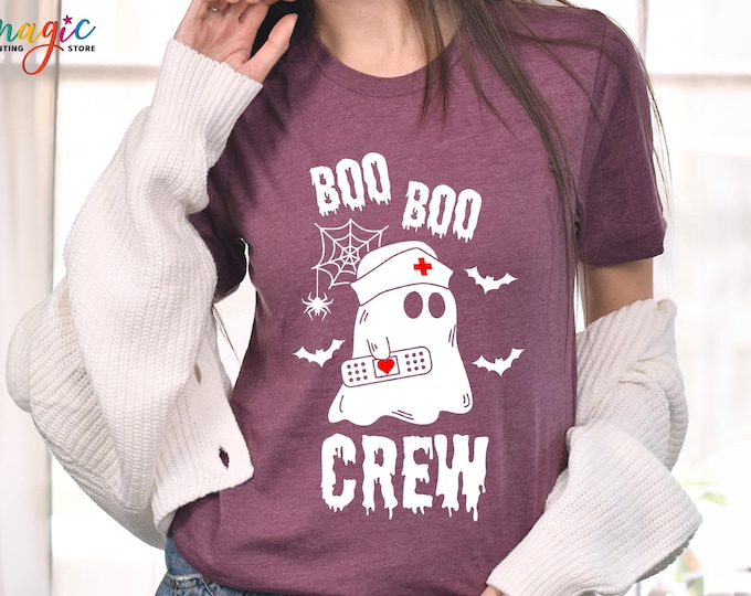 Halloween Boo Shirt, Boo Boo Crew Shirt, Funny Boo Shirt,Boo Boo Nurse Crew Shirt, Cute Nurse Shirt,  , Halloween Gift for Nurse, Nurse Life