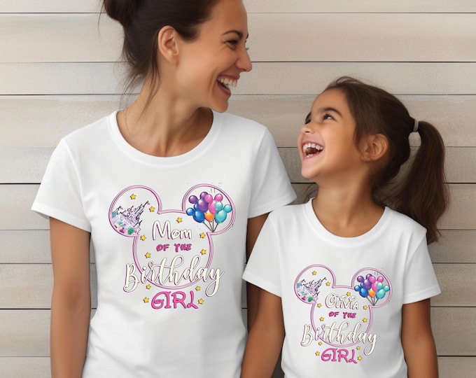 Custom Birthday Shirts,Mom of the Birthday Girl Shirt,Personalized Birthday Girl Shirt, Mommy and Me Shirt,Kids Birthday Shirt,Birthday Gift