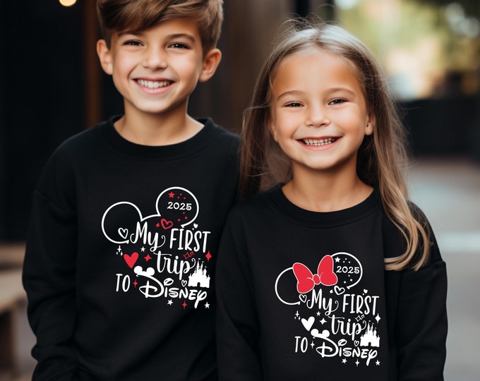 My First Disneyworld Trip Sweatshirt, Disney Sweater 2025, My First Disney Trip, Disney Family Trip, Disneyland 2025, Disneyworld Family