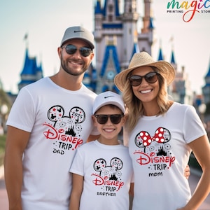 Custom Disney Trip Shirt for Family Vacation • Personalized Disney Shirt for Group Trips • Matching Disney Tees for Kids and Adults