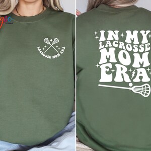 Lacrosse Mom Era Sweatshirt, Retro LAX Mama Comfort Colors® Crewneck image 5