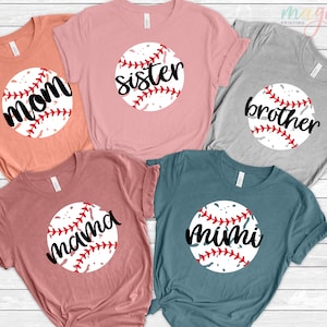Custom Baseball Mama Shirt, Baseball Mom Shirt, Baseball Shirt For Women, Sports Mom Shirt, Mothers Day Gift, Family Baseball Shirt
