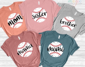 Custom Baseball Mama Shirt, Baseball Mom Shirt, Baseball Shirt For Women, Sports Mom Shirt, Mothers Day Gift, Family Baseball Shirt