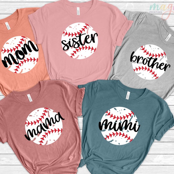 Custom Baseball Mama Shirt, Baseball Mom Shirt, Baseball Shirt For Women, Sports Mom Shirt, Mothers Day Gift, Family Baseball Shirt