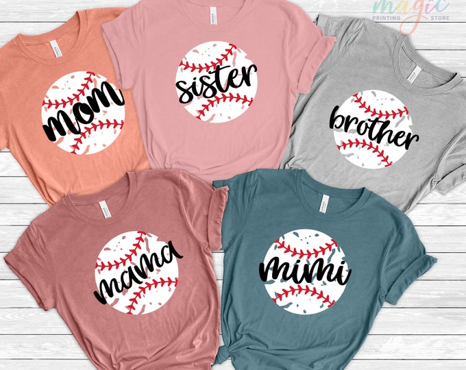 Custom Baseball Mama Shirt, Baseball Mom Shirt, Baseball Shirt For Women, Sports Mom Shirt, Mothers Day Gift, Family Baseball Shirt