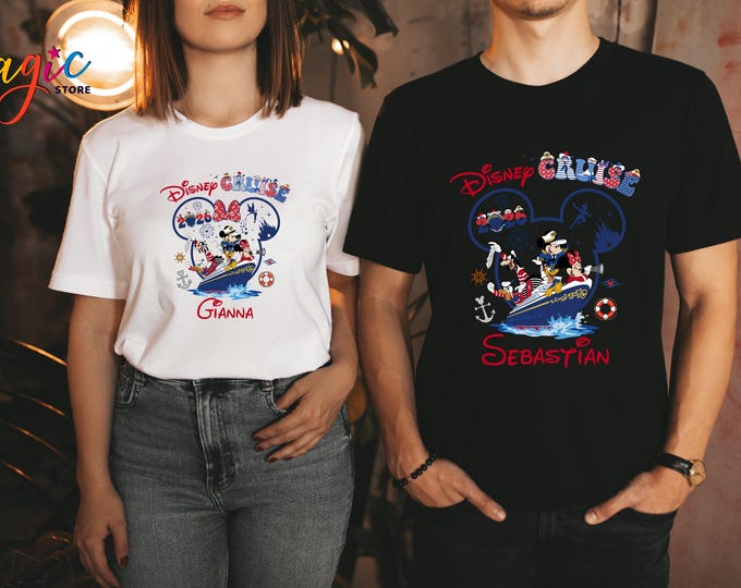Custom Name Disney Cruise Shirt, Cruise Vacation 2026 Tshirt, Mouse Cruise Trip Tee, Cruise Squad 2026 Shirt, Cruise Gift