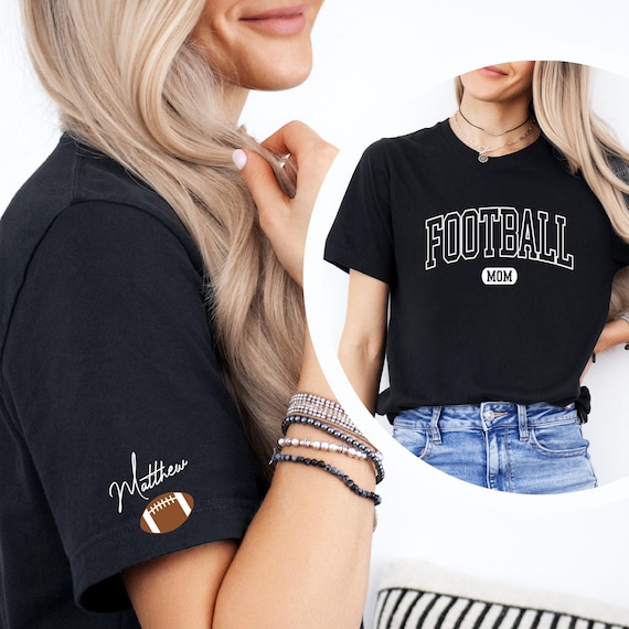 Custom Football Mom Shirt, Football Shirt Women, Retro Football Shirt, Sports Mom Gifts, Comfort Colors® T-shirt