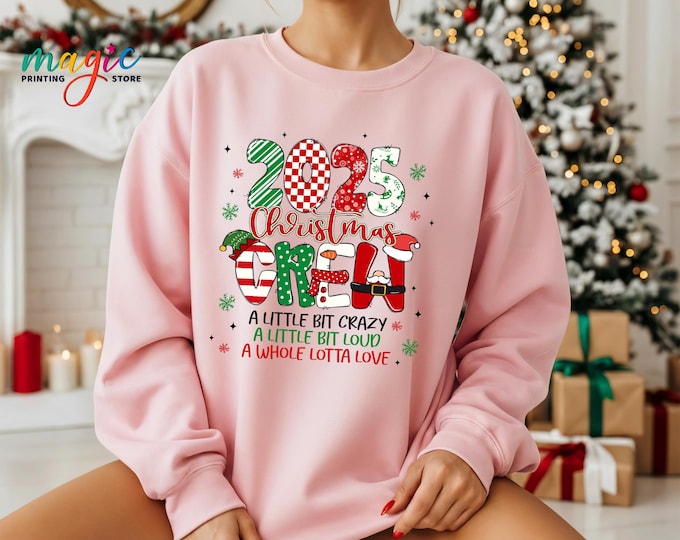 2025 Christmas Crew Sweatshirt, Christmas Group Hoodie, Xmas Pajamas Top, Family Matching Gifts