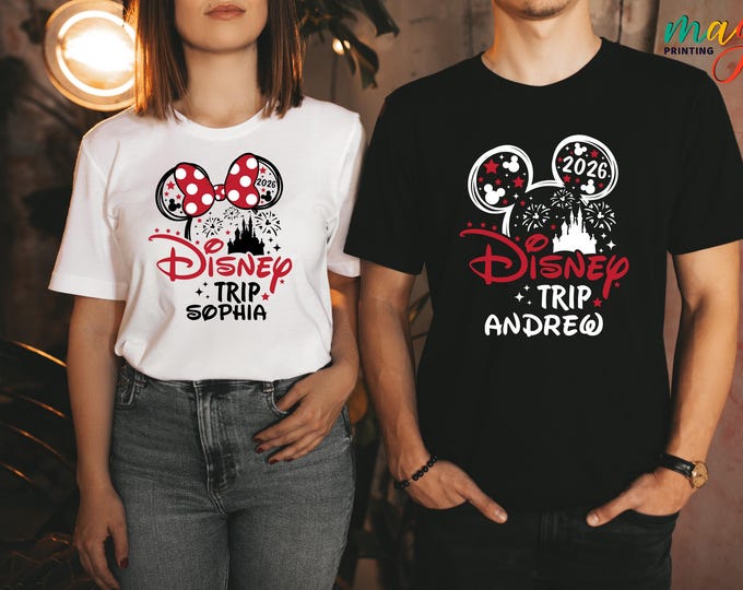 Custom Disney Trip 2026 Shirt, Disneyworld Trip Shirt, Family Disneyworld Shirts, Disneyland Shirt, Disneyworld Shirts Family