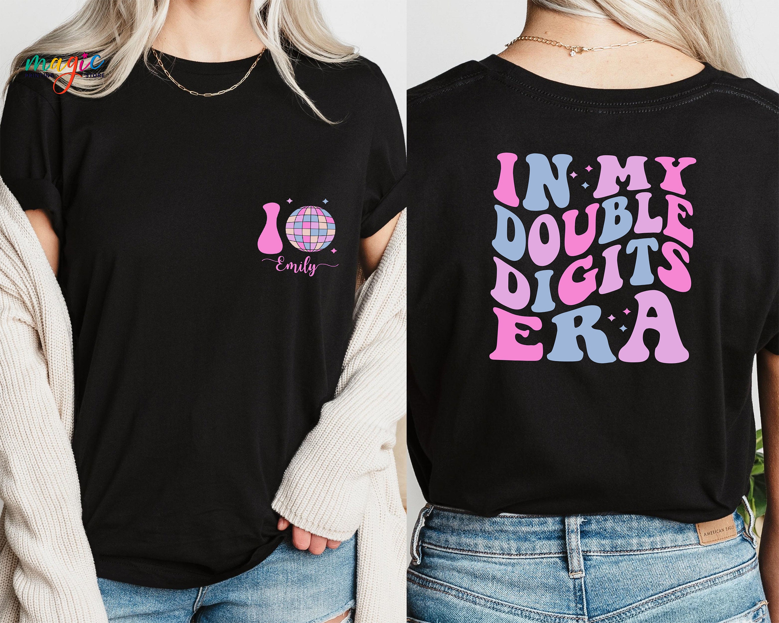 10 Years Old 10th Birthday Girl 10 Double Digits Gift Shirt 10 Years Old 10th Birthday Girl 10 Double Digits Gift Shirt