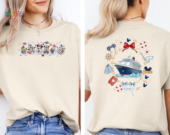 Disney Cruise Trip Shirt, Disney Characters Cruise Line 2026 Tee, Magical Family Vacation Tshirt