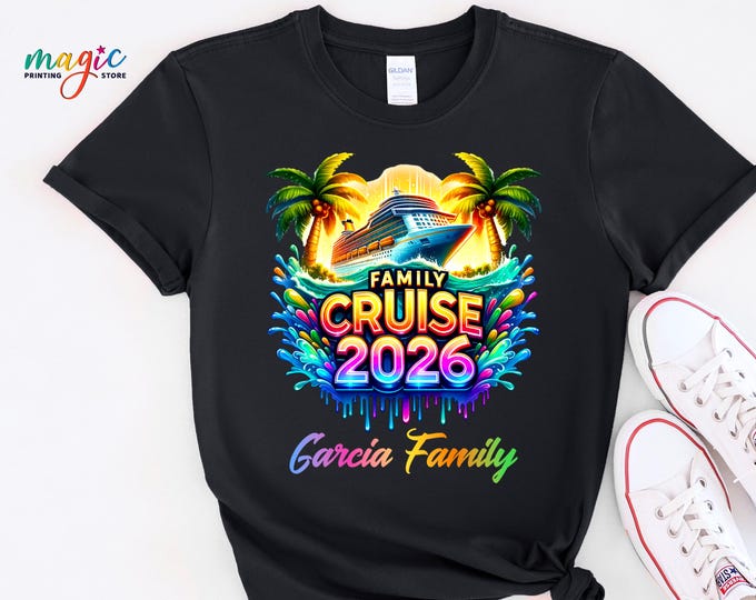 Custom Family Cruise 2026 Shirt, Personalized Cruise Vacation Tshirt, Cruise Squad Tee, Disney Cruise Gift, Ship Trip Shirt