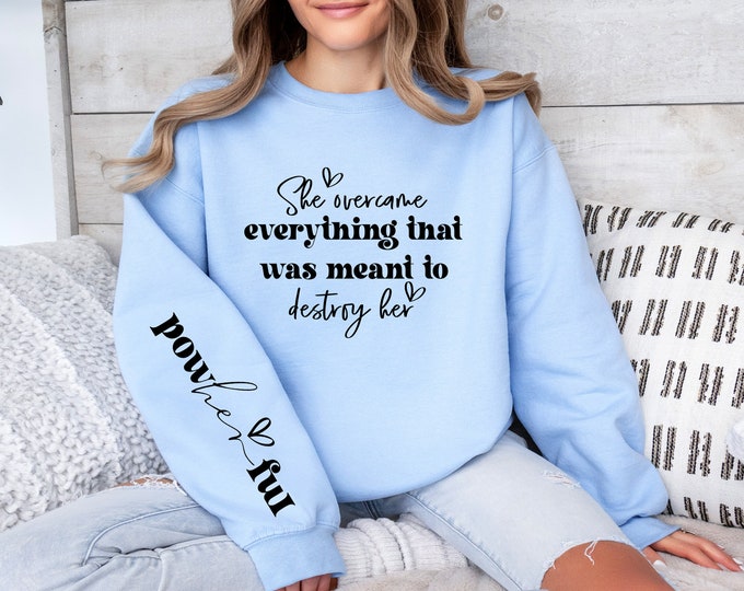 Pow Her Full Graphic Sweatshirt, Women Empowerment Gift