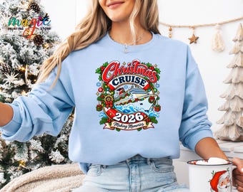 Christmas Cruise 2026 Sweatshirt, Family Vacation Sweater, Winter Holiday Trip Gift
