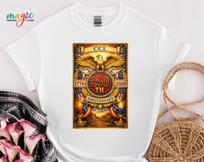 US 250th Anniversary Tarot Card Shirt, Patriotic Eagle Tee, 1776-2026 Patriotic Apparel, American Flag Tshirt