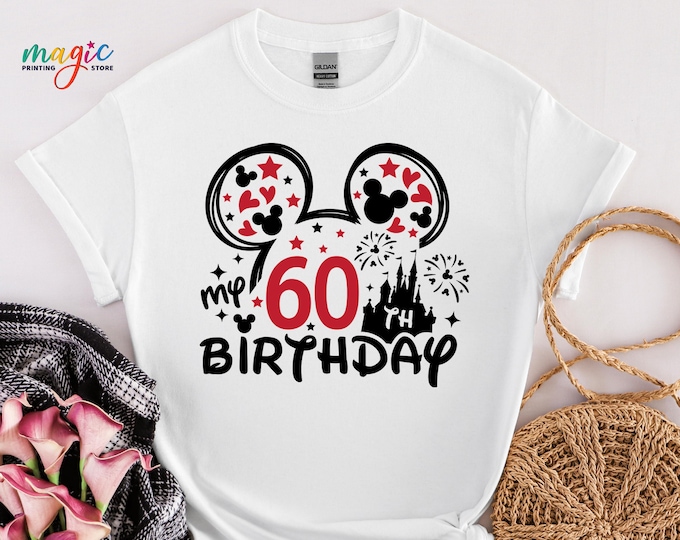 Disney 60th Birthday Shirt, Mickey 60th Birthday Tshirt, Grandpa It's My Birthday Tee, 60th Birthday Gift