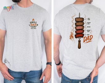 Grill Dad Club Shirt, Funny BBQ Fatherhood Tee, Backyard Barbecue Tshirt, Father’s Day Gift for Dad
