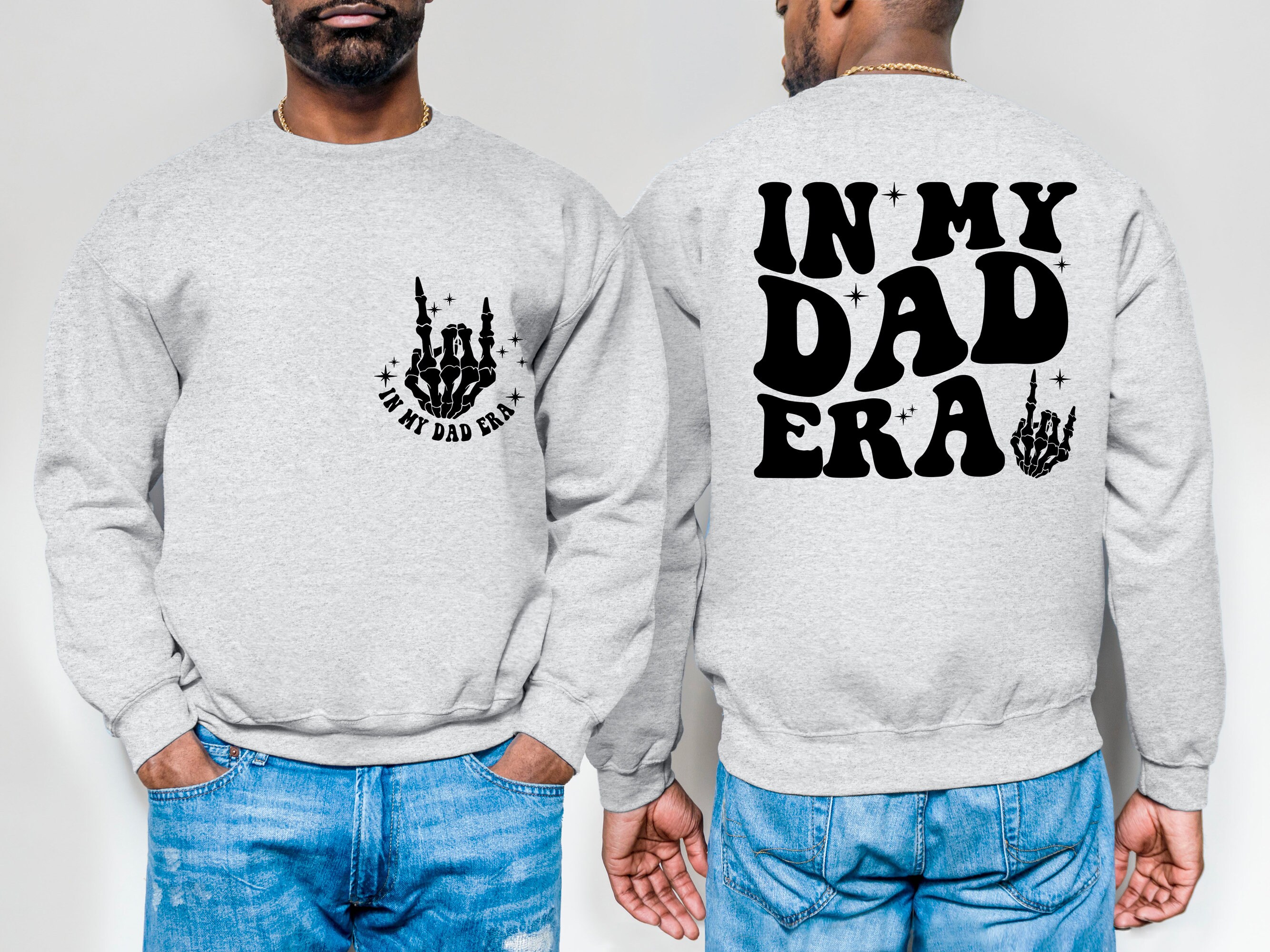 Discover In My Dad Era Double Sided Sweatshirts, Dad Birthday Gift, Gift For Dad