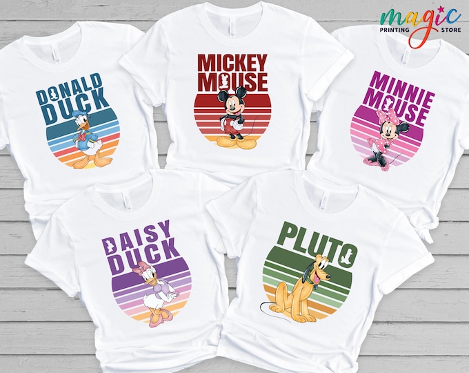Disney Family Trip Shirt, Disneyland Character Group Tee, Vacay Mode Shirt, Disneyworld Gifts