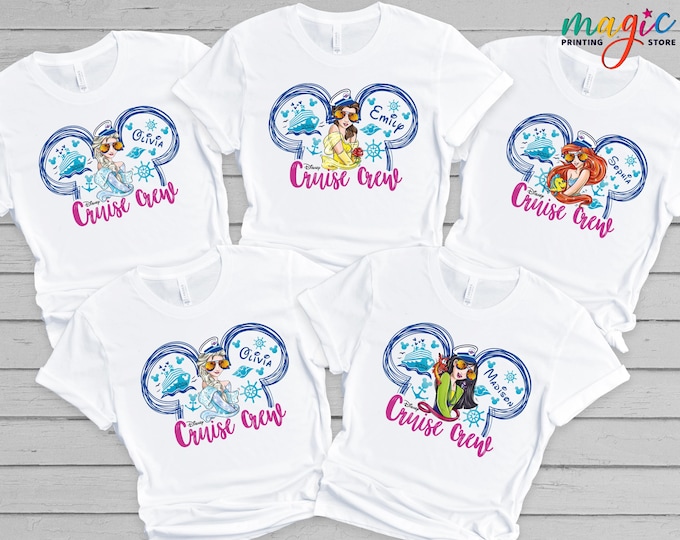 Custom Disneyland All Character Shirt, Disney Princess Shirt, Disneyworld Family Matching, Magic Kingdom Tshirt