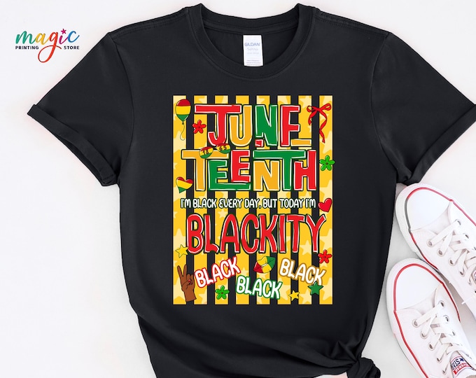 1865 Juneteenth Striped Shirt, Black History Pride Summer Tshirt, African American Tee