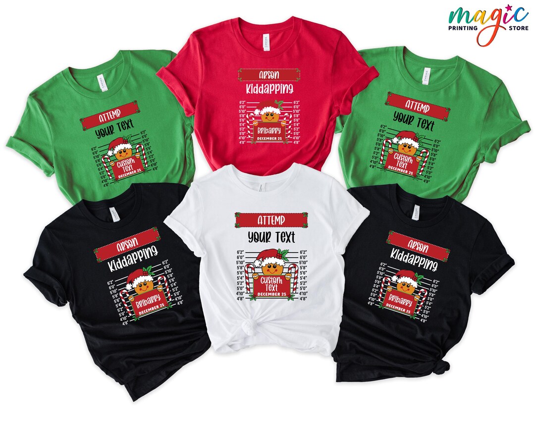 Custom Gingerbread Inmate Shirt, Personalized Christmas Shirt, Funny ...