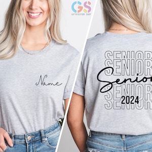 Senior 2024 Shirt, Class of 2024 Shirt, 2024 Seniors Shirt, Graduation 2024 Shirt, Class of 2024 Senior Shirt, Graduation Gift