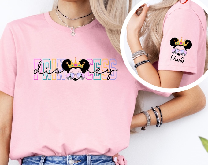 Custom Name Disney Princess Shirt, Disneyland Family Vacation, Dad Disney Tshirt, Funny Father Gifts