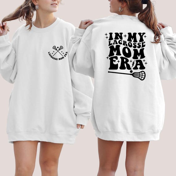 Lacrosse Mom Era Sweatshirt, Retro LAX Mama Comfort Colors® Crewneck