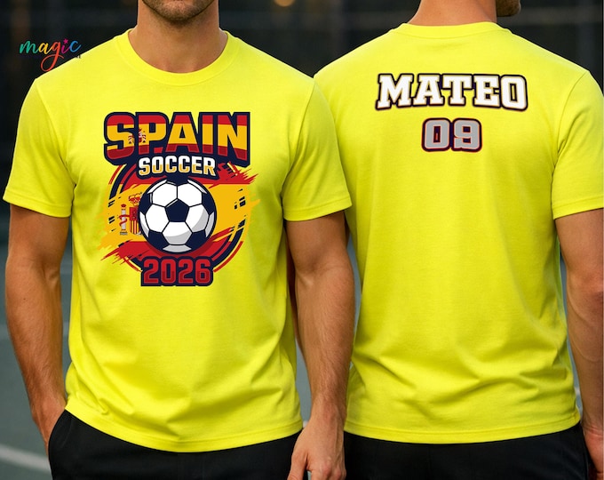 Custom International Soccer Tour 2026 Performance Shirt, Personalized Name Number Tee, Sports Fan Game Day Tshirt