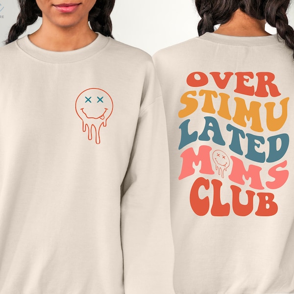 Stimulated Moms Club Graphic Fleece Sweatshirts