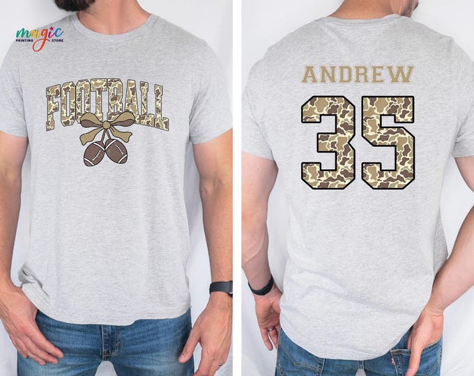 Custom Name Football Shirt,Personalized Touchdown Season Shirt,Custom Football Shirt, Game Day Sweatshirt, Football Season Gift,Football Tee