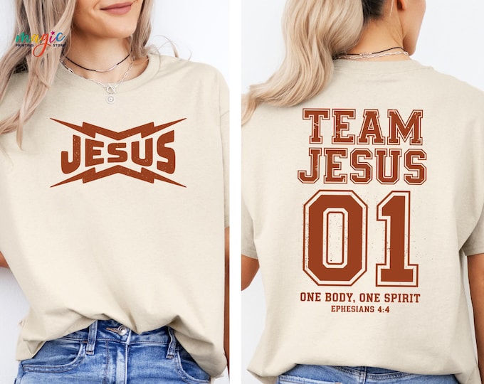Team Jesus Shirt, Christian Shirt, Christian Apparel Shirt, Bible Verse Shirt, Christian Merch Shirt, Christian Faith Based Shirt, Jesus Tee