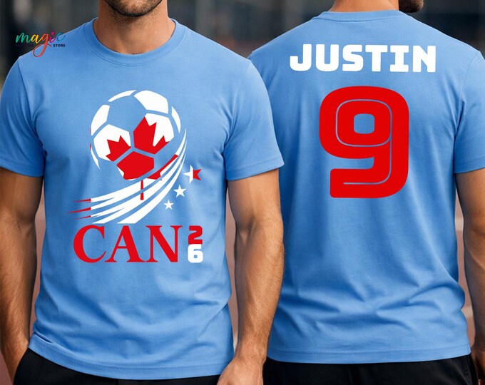 Custom 2026 Soccer  Tournament Performance Tee, Personalized National Team Supporter T-shirt