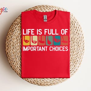 Life Is Full Of Important Choices Shirt, Course Funny Humor Joke, Sports Golf Comfort Colors®, Golfing Clubs, Golf Lover Gift image 6