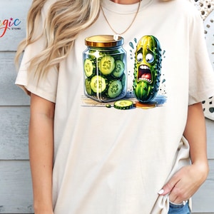 Funny Pickle Shirt, Dill With It Shirt, Cute Pickle Gifts, Pickle Lover Shirt, Foodie T-Shirt, Vegan Humor Tee, Unisex Graphic Tee