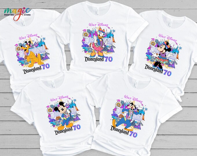 Disneyland Resort Shirt, Disneyland 70th Anniversary Tee,Magical Resort 70th Anniversary Mouse and Friends Shirt,Celebration California Park