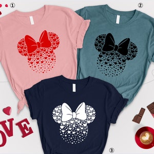 Minnie Heart Shirt, Valentine Day Shirt, Minnie Hearts, Minnie Valentine Sweatshirt, Gift For Valentine,Disneyland Shirt,Disneyworld Tshirt