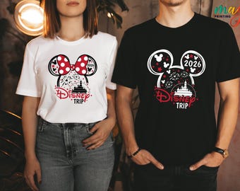 Custom Disney Trip 2026 Shirt, Family Disney Shirt, Disneyworld Shirts Family, Disney Family Trip, Disneyland Shirt