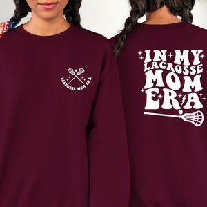 Lacrosse Mom Era Sweatshirt, Retro LAX Mama Comfort Colors® Crewneck image 7