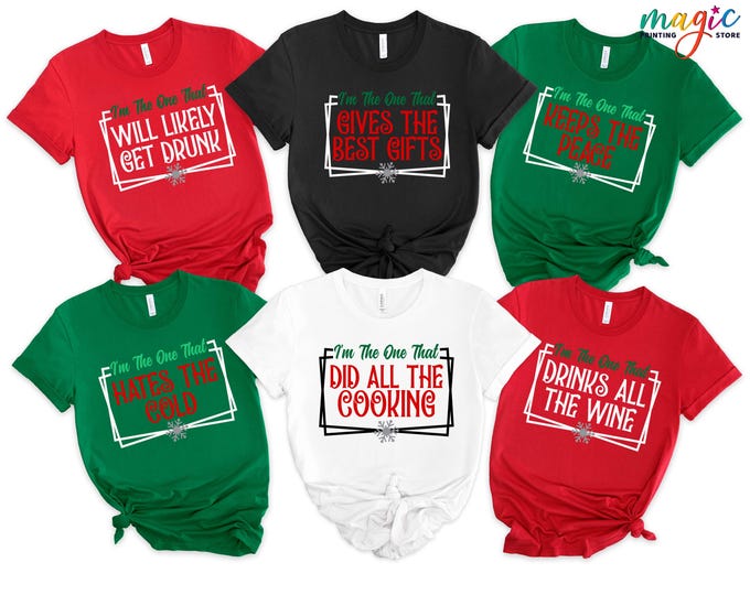 Custom Christmas Matching Shirts, Christmas Family Pajamas Tee, Christmas Groups Shirt, Family Matching Gift