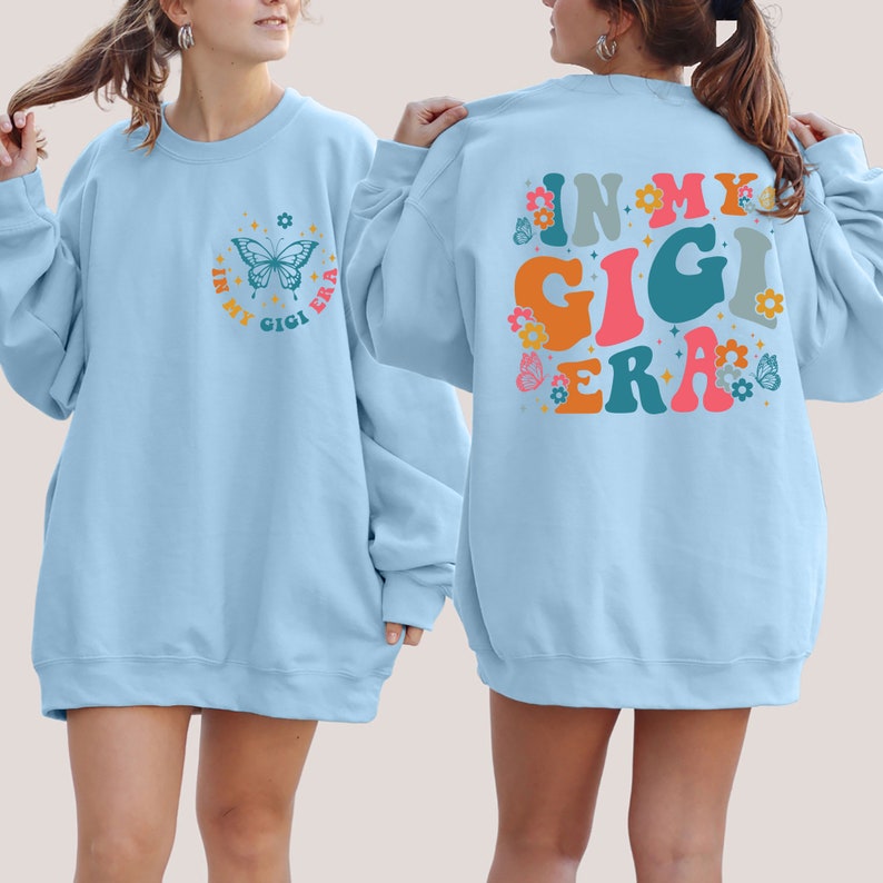 Sweatshirt In My Gigi Era, Sweatshirt Gigi, Cadeau d'anniversaire Gigi, Cadeau pour Gigi, Sweatshirt Gigi Era, Sweatshirt ras du cou Gigi, Pull Gigi image 4