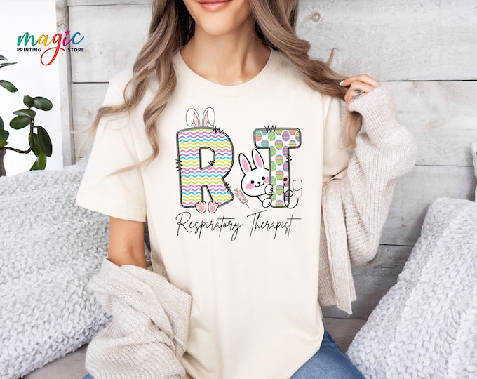 Respiratory Therapist Easter Shirt, Easter Day RT Tshirt, Medical Easter Bunny Tee, Easter Day Gift for RT, Happy Easter Day