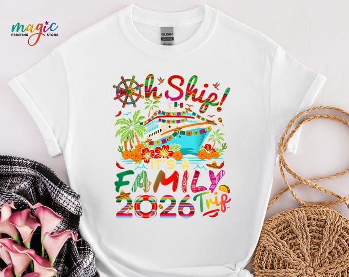 Family Trip 2026 Shirt, Summer Vacation Cruise Tee, Matching FamilyTshirt, Beach Holiday Outfit, Travel Group Top