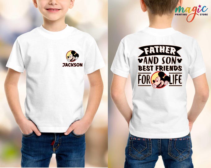 Custom Father and Son Shirts, Family Matching Shirts, Disney Matching Dad and Son Shirts, Daddy and Me Shirt, Fathers Day Shirt, Dad Gift
