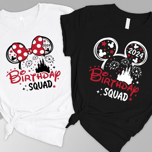 Disney Birthday Squad Shirt, Family Disneyworld 2024, Disney Squad Shirt, Birthday Shirts for Women, Birthday Crew Shirt,Disneyland Birthday