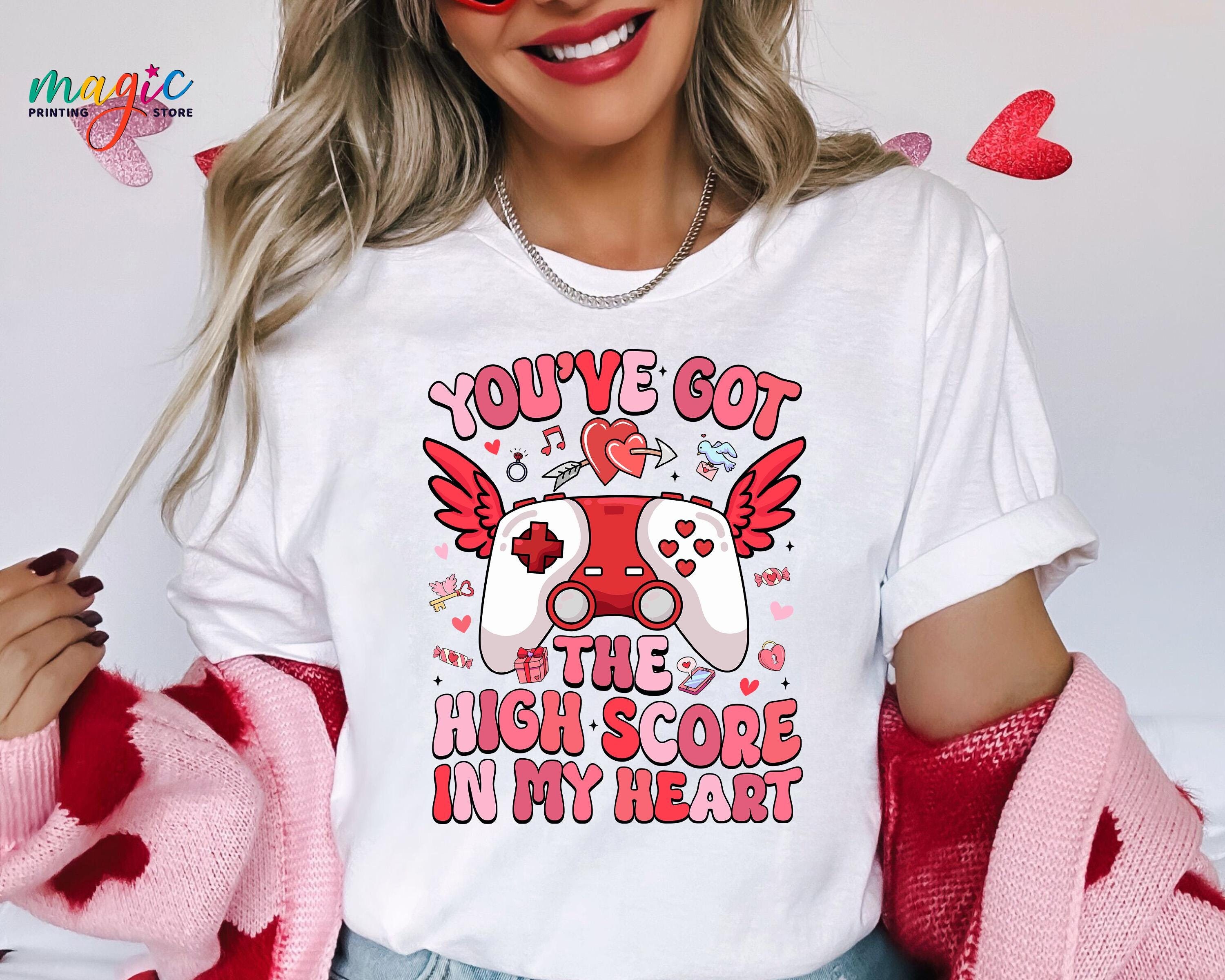 Valentine's Day Video Game Controller Heart Gamer Gift Boys T-Shirt Valentine's Day Video Game Controller Heart Gamer Gift Boys T-Shirt